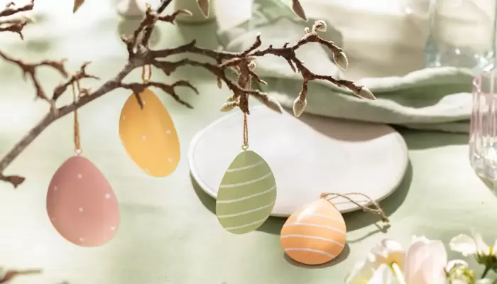 Osterei-Anhänger 4er-Set