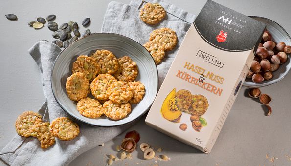 Knuspergebäck Haselnuss & Kürbiskern