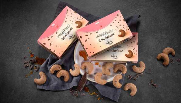 Trio Choclate Crunchy.Kipferl