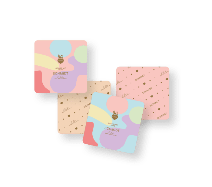 Cork coasters set of 4
