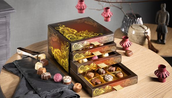 Pralinen Schubladen Box