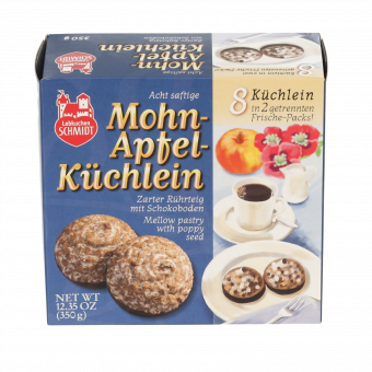 Mohn-Apfel-Küchlein