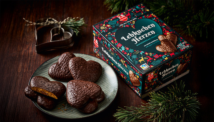 Gingerbread Hearts Gift Box