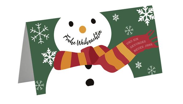 Snowman greeting card