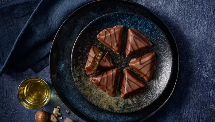 Rum, Raisin And Hazelnut Gourmet Triangles