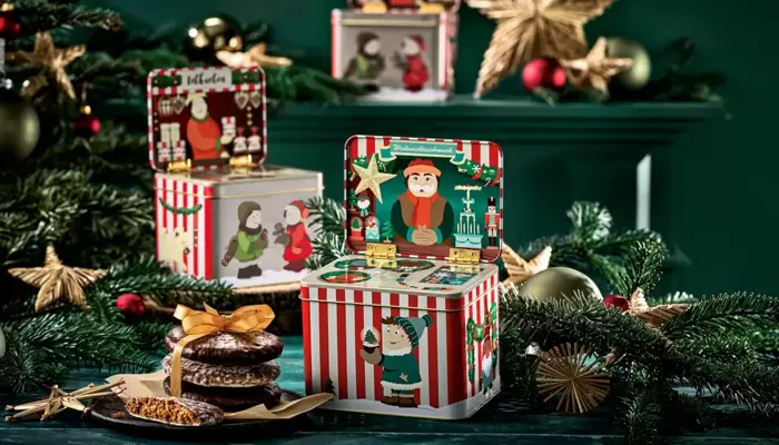 Christmas Market Stall Tin 2025