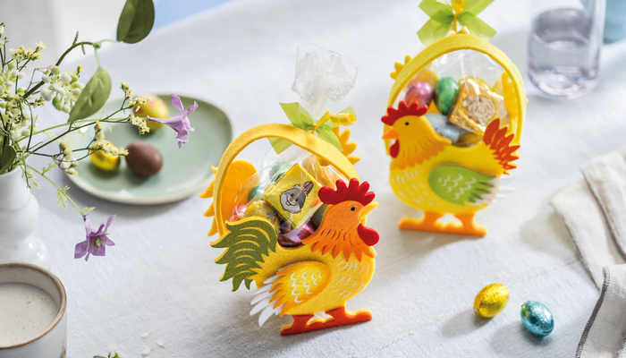 Ostertäschchen Hahn und Henne