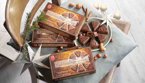 Gingerbread Trio Lebkuchen triangles