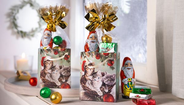 Präsenttütchen "Weihnachtskätzchen"