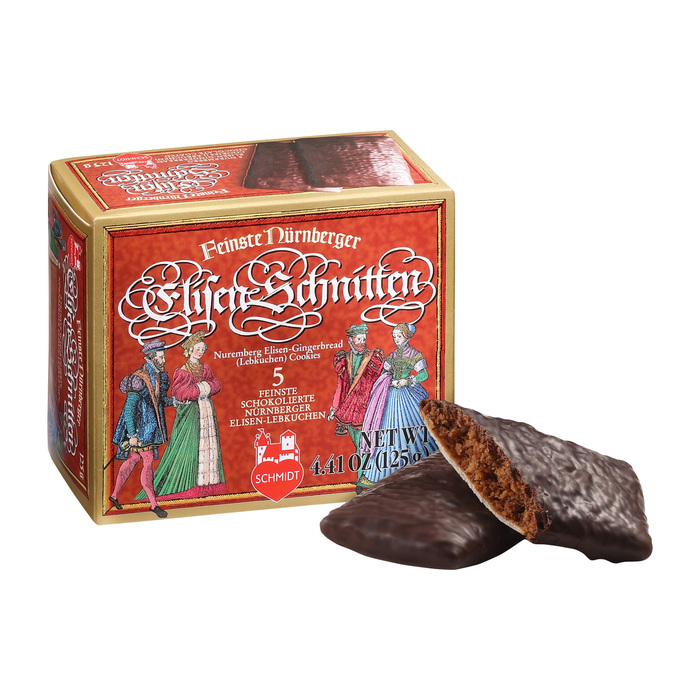 Chocolate-Coated Elisen Slices