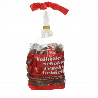 Schokofruchtgebäck mit Vollmilchschokolade