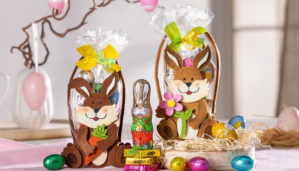 Osterhasentäschchen aus Filz