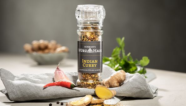 Indian curry spice mill